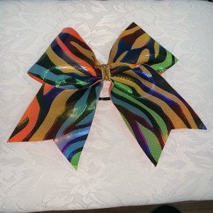 Rainbow Cheer Bow